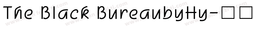 The Black BureaubyHy字体转换